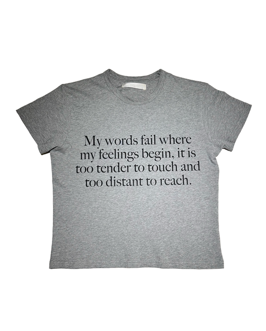 HEATHER GREY SLOGAN BABY FRANK T